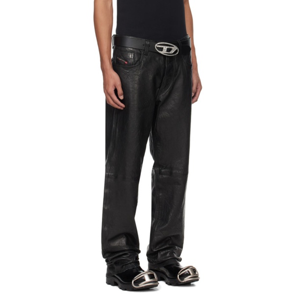 디젤 디젤 Diesel Black P-Macs-LTH Leather Pants 241001M189000