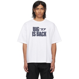 디젤 Diesel White T-Boxt-Back T-Shirt 241001M213021