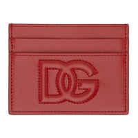 Dolce&Gabbana Red Logo Card Holder 241003F037000