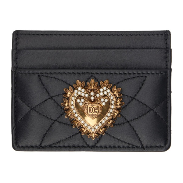 돌체앤가바나 Dolce&Gabbana Black Devotion Card Holder 241003F037002