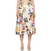 Dolce&Gabbana Multicolor Floral Midi Skirt 241003F092003