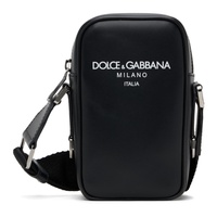 Dolce&Gabbana Black Logo Messenger Bag 241003M170004