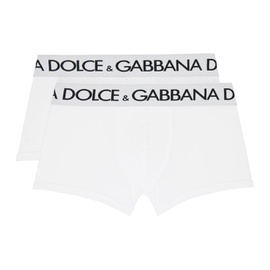 Dolce&Gabbana Two-Pack White Boxers 241003M216004