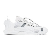 Dolce&Gabbana White Mixed-Material NS1 Sneakers 241003M237030