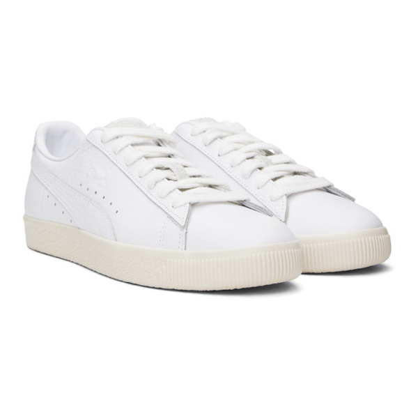  PUMA White Clyde Premium Sneakers 241010M237009