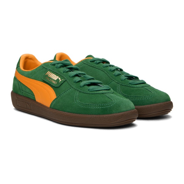  PUMA Green Palermo Sneakers 241010M237017