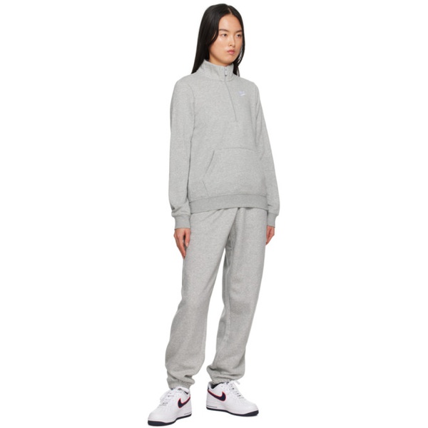 나이키 Nike Gray Sportswear Club Sweatshirt 241011F098003