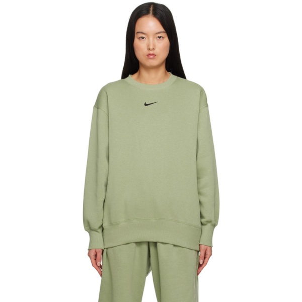 나이키 Nike Green Phoenix Sweatshirt 241011F098009