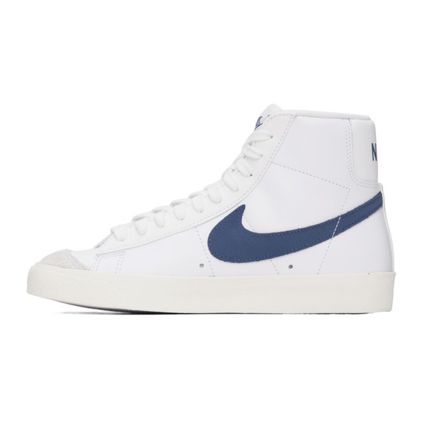 나이키 Nike White & Blue Blazer Mid 77 Sneakers 241011F127003