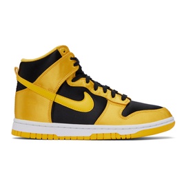 Nike Yellow & Black Dunk High Sneakers 241011F127007