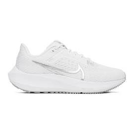 Nike White Pegasus 40 Sneakers 241011F128000