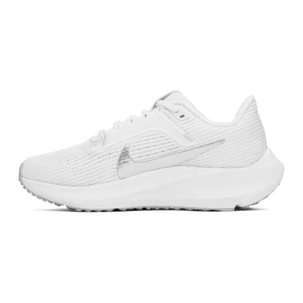 나이키 Nike White Pegasus 40 Sneakers 241011F128000