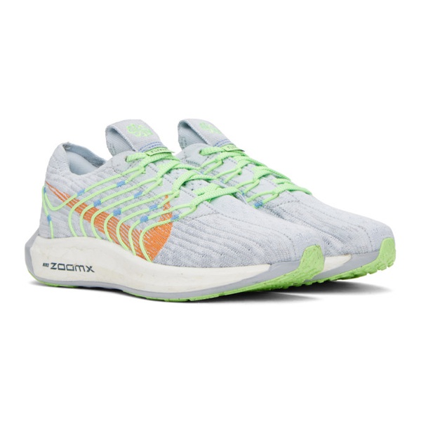 나이키 Nike Gray & Orange Pegasus Turbo Sneakers 241011F128004