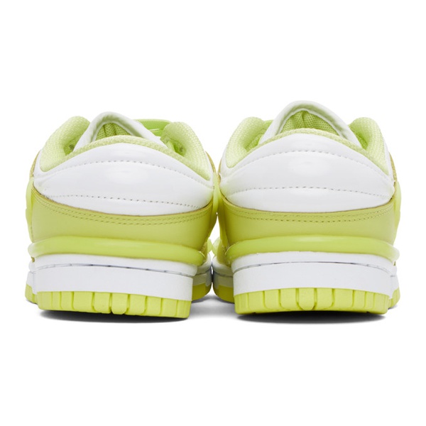 나이키 Nike Green & White Dunk Low Twist Sneakers 241011F128008