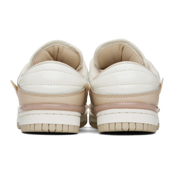 나이키 Nike Beige & 오프화이트 Off-White Dunk Low Twist Sneakers 241011F128010