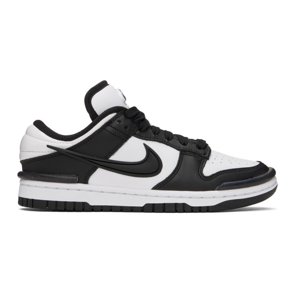 나이키 Nike Black & White Dunk Low Twist Sneakers 241011F128011