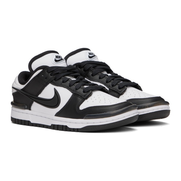 나이키 Nike Black & White Dunk Low Twist Sneakers 241011F128011