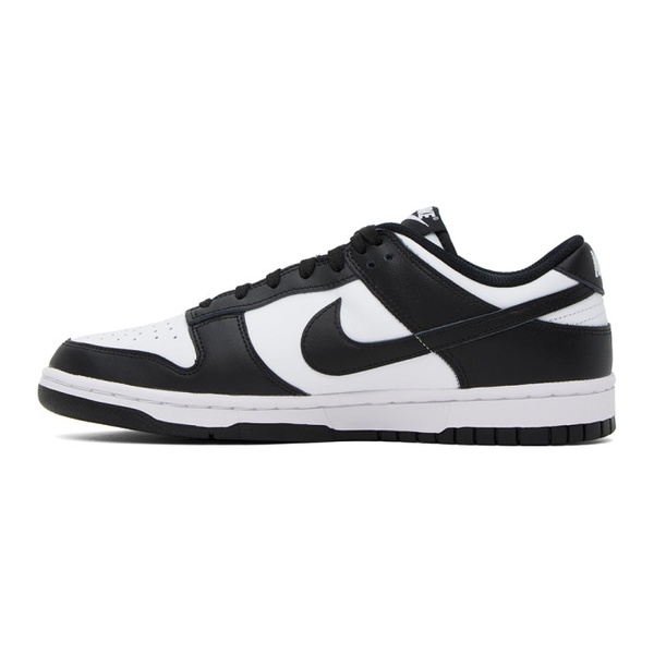 나이키 Nike Black & White Dunk Low Sneakers 241011F128016