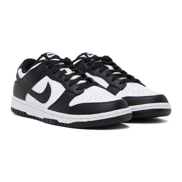 나이키 Nike Black & White Dunk Low Sneakers 241011F128016