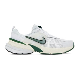 Nike White V2K Run Sneakers 241011F128023