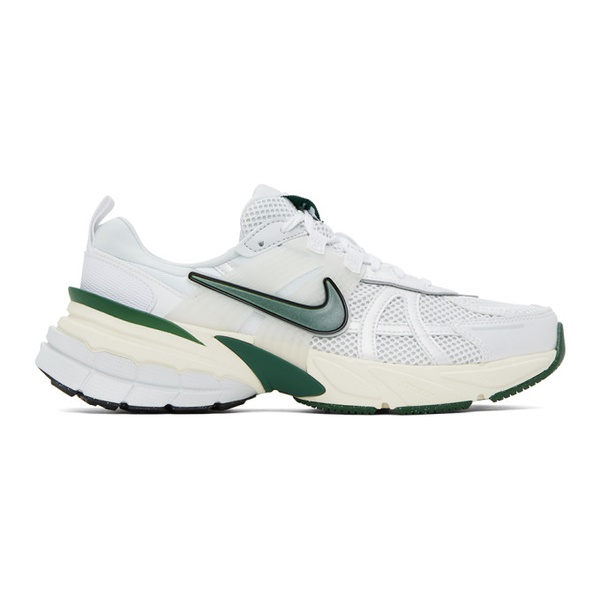 나이키 Nike White V2K Run Sneakers 241011F128023