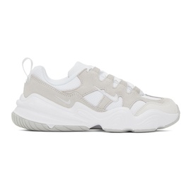 Nike White & Beige Tech Hera Sneakers 241011F128034