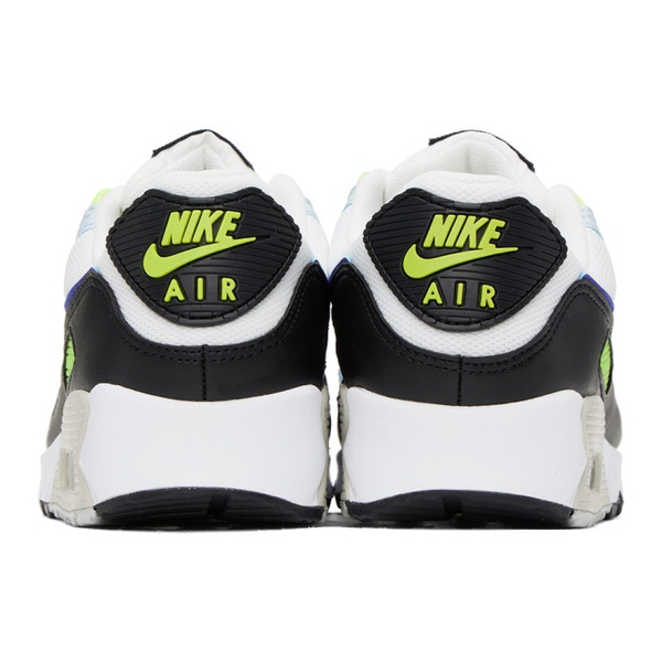 나이키 Nike White & Blue Air Max 90 Sneakers 241011F128040