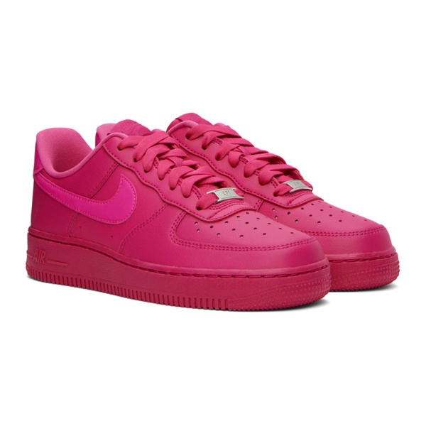 나이키 Nike Pink Air Force 1 07 Sneakers 241011F128043