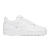 Nike White Air Force 1 07 Sneakers 241011F128045