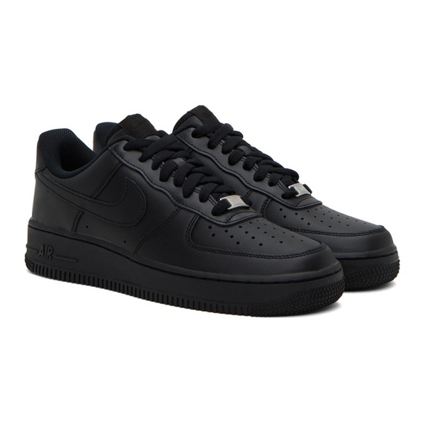 나이키 Nike Black Air Force 1 07 Sneakers 241011F128046
