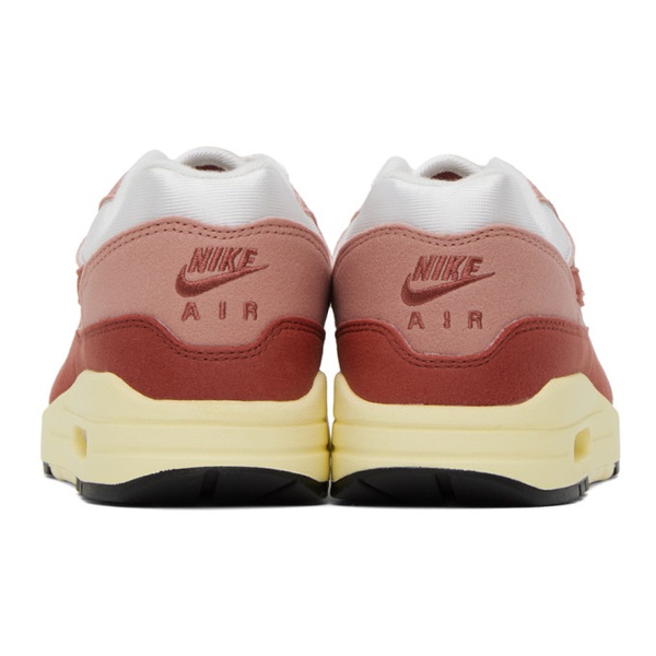 나이키 Nike Red & White Air Max 1 Sneakers 241011F128066