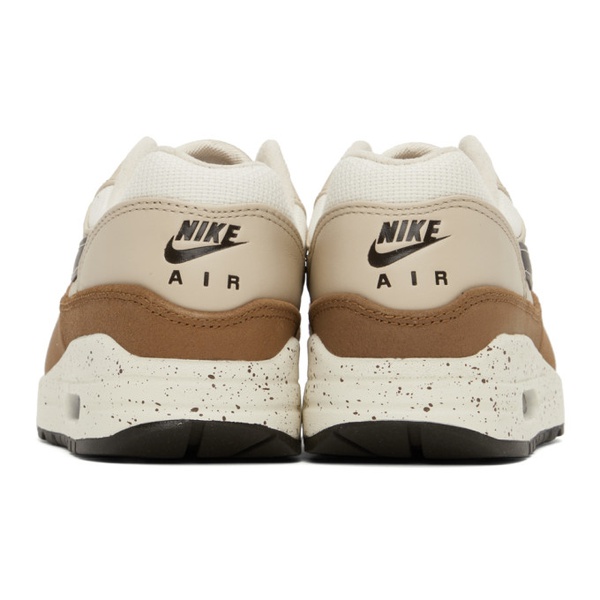 나이키 Nike White & Brown Air Max 1 87 Sneakers 241011F128081
