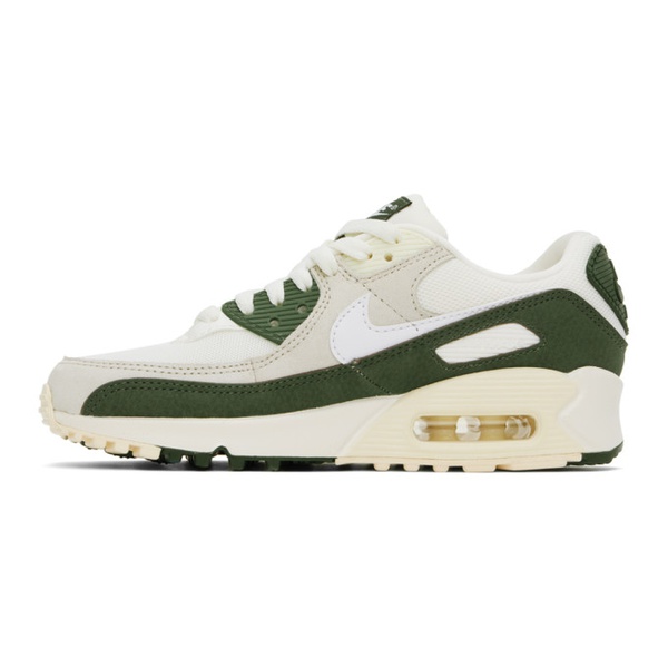 나이키 Nike 오프화이트 Off-White & Green Air Max 90 Sneakers 241011F128088