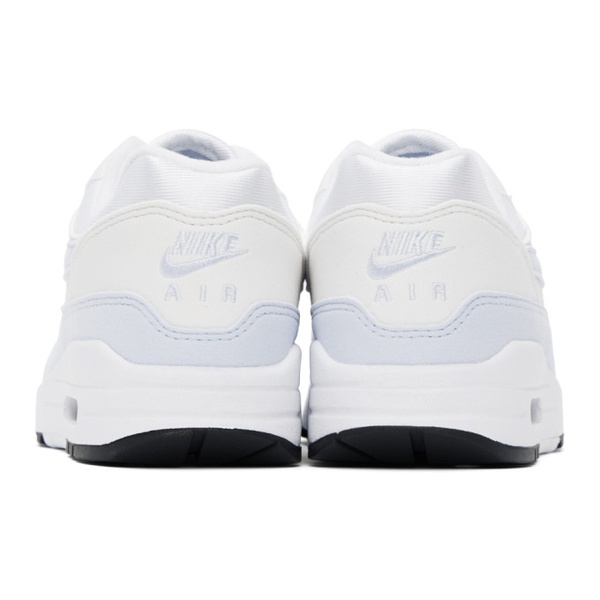나이키 Nike White & Blue Air Max 1 Sneakers 241011F128103