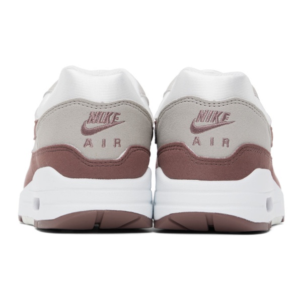 나이키 Nike White & Brown Air Max 1 Sneakers 241011F128104