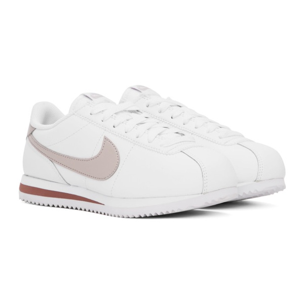 나이키 Nike White & Pink Cortez Sneakers 241011F128117