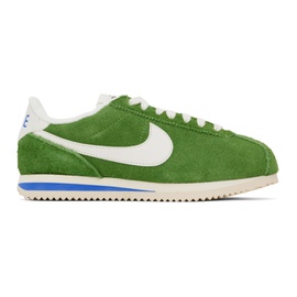 Nike Green Cortez Vintage Sneakers 241011F128129