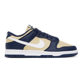 Nike Navy & Beige Dunk Low Next Nature Sneakers 241011F128149