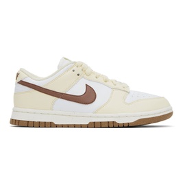 Nike 오프화이트 Off-White & Burgundy Dunk Low Next Nature Sneakers 241011F128150