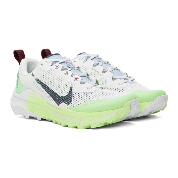 나이키 Nike White & Green Wildhorse 8 Sneakers 241011F128155