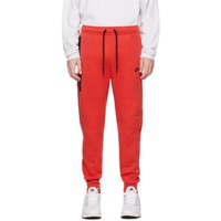 Nike Red Drawstring Sweatpants 241011M190007