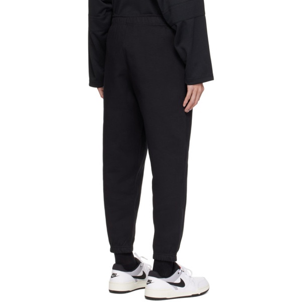 나이키 Nike Black Embroidered Sweatpants 241011M190021