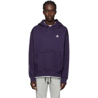 Nike Purple Pullover Hoodie 241011M202001