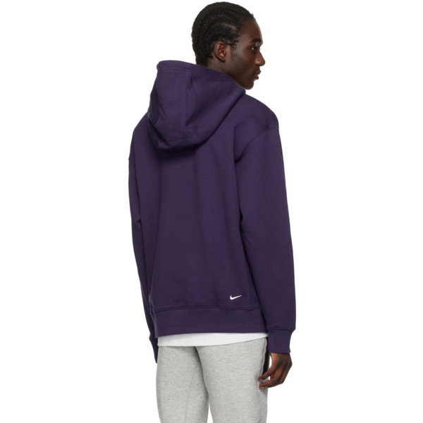 나이키 Nike Purple Pullover Hoodie 241011M202001