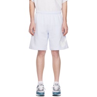 Nike Blue Drawstring Shorts 241011M202031