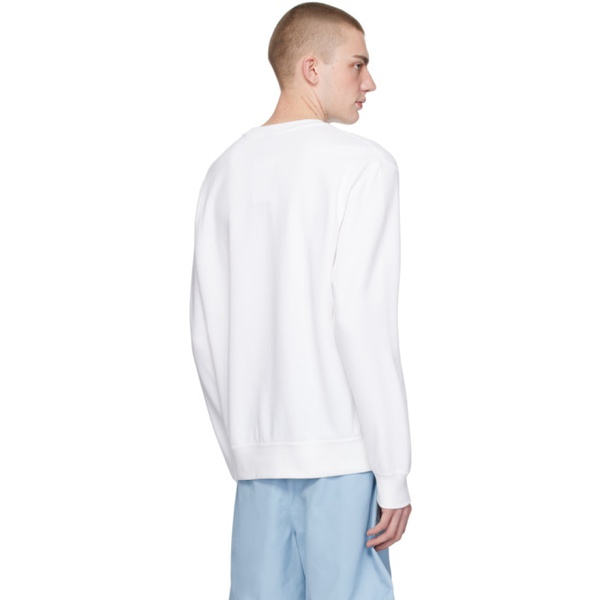 나이키 Nike White Crewneck Sweatshirt 241011M204015