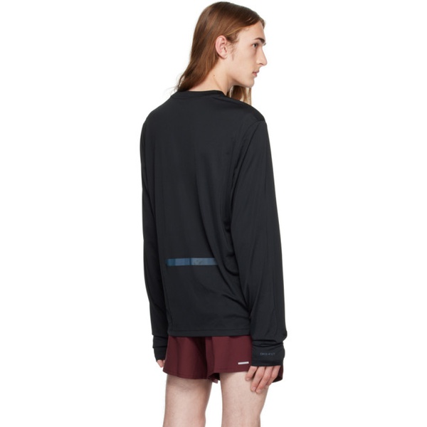 나이키 Nike Black Bonded Long Sleeve T-Shirt 241011M213013
