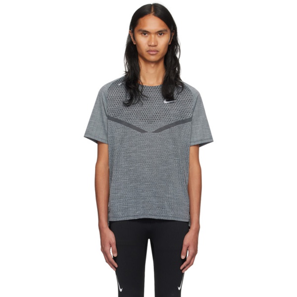 나이키 Nike Gray TechKnit T-Shirt 241011M213017