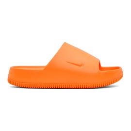 Nike Orange Calm Slides 241011M234000