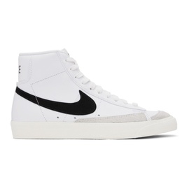 Nike White & Black Blazer Mid 77 Vintage Sneakers 241011M236016